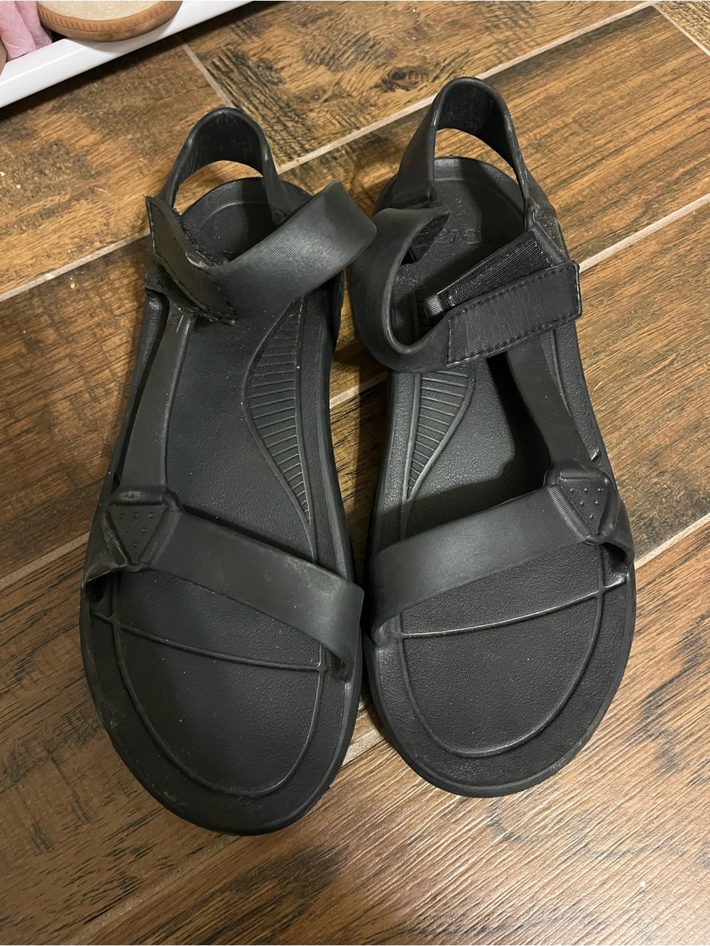Teva Black Sport Sandals with Adjustable Straps